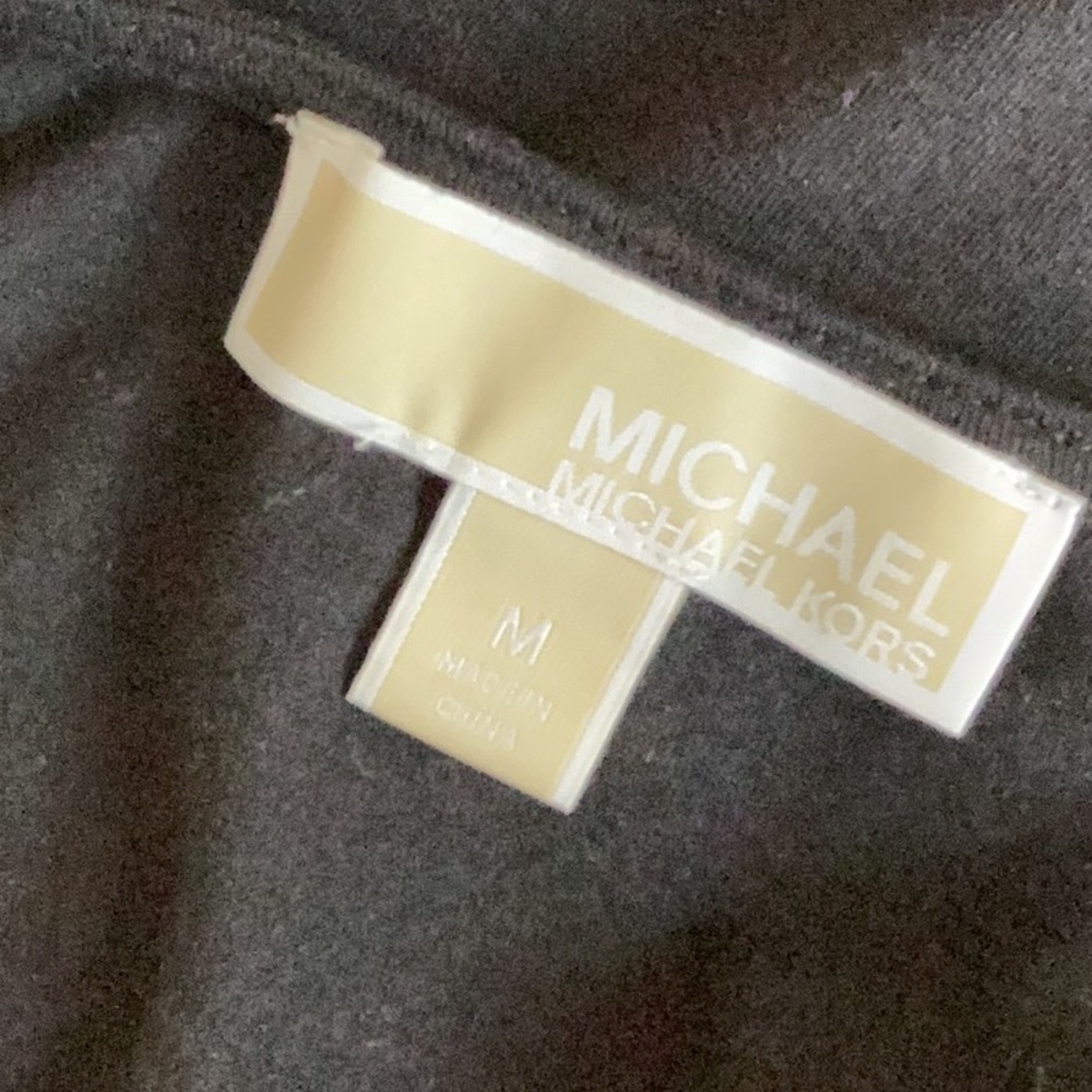 MICHAEL Michael Kors Black Cold Shoulder Tee Medium - Picture 7 of 8